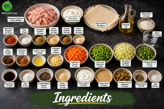 how to make Shawarma Spring Rolls