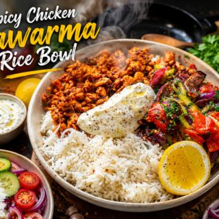 Spicy Chicken Shawarma Rice Bowl