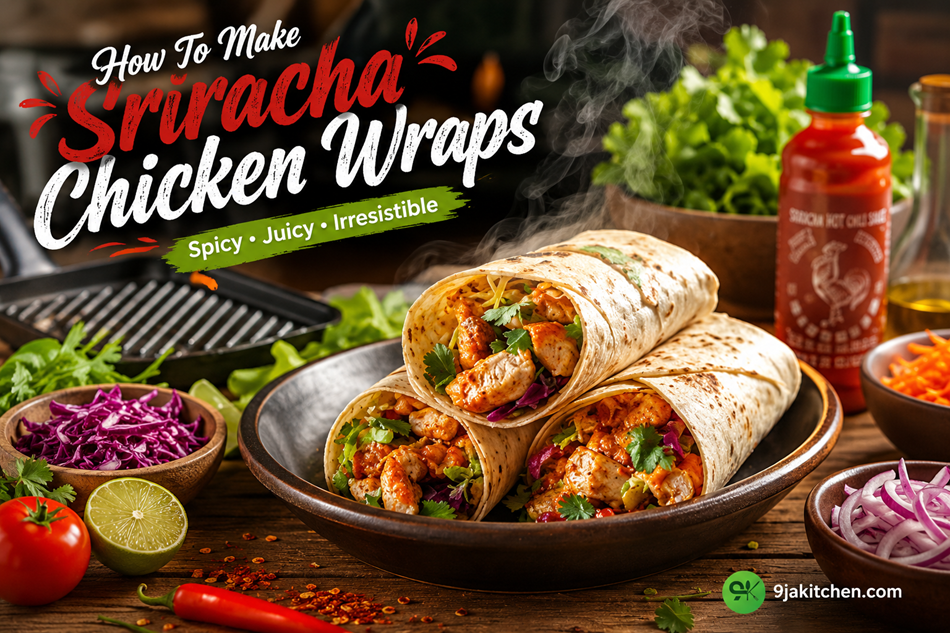 Sriracha Chicken Wraps-