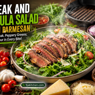 Steak and Arugula Salad with Parmesan