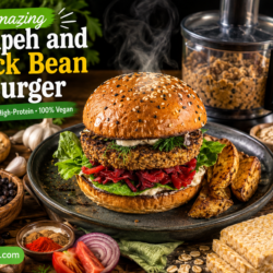 Tempeh and Black Bean Burger