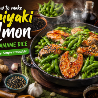 Teriyaki Salmon with Edamame Rice