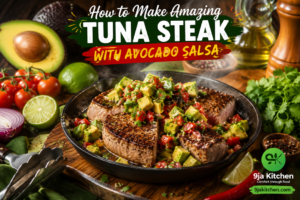 How to Make Tuna Steak with Avocado Salsa: An Amazing Restaurant-Style Delight 🥑🔥✨