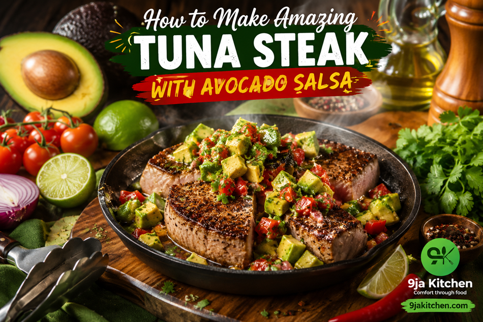 Tuna Steak with Avocado Salsa