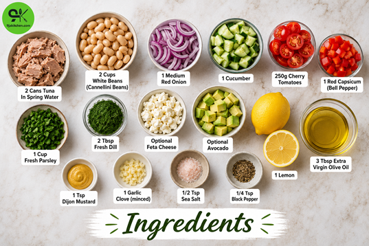 tuna white bean salad