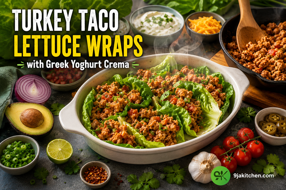 Turkey Taco Lettuce Wraps