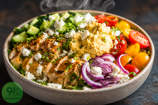 keto chicken shawarma bowl