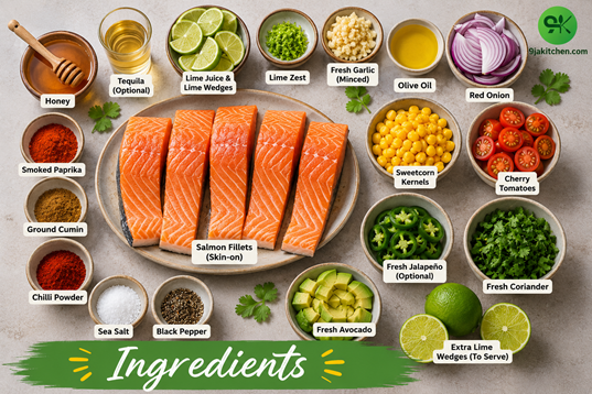 Mexican salmon recipe