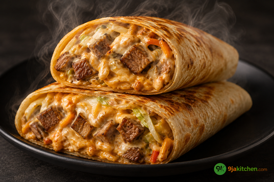homemade shawarma