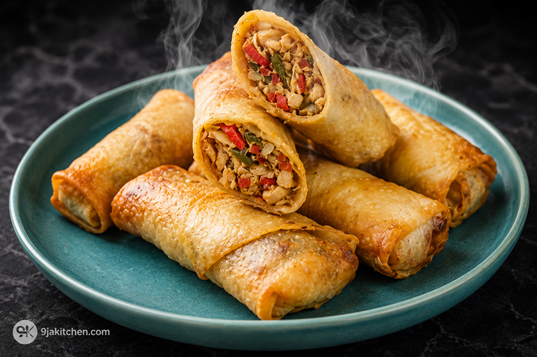 chicken Shawarma Spring Rolls