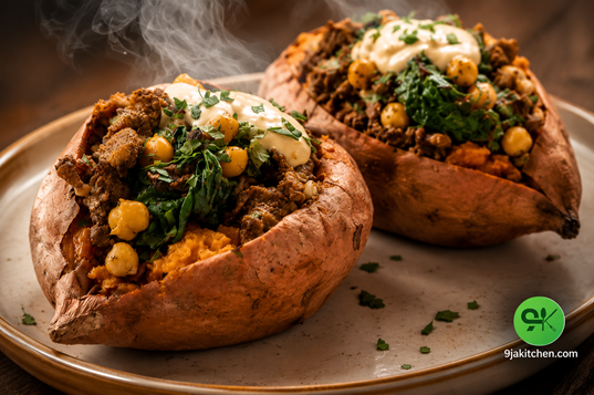 stuffed sweet potatoes recipe