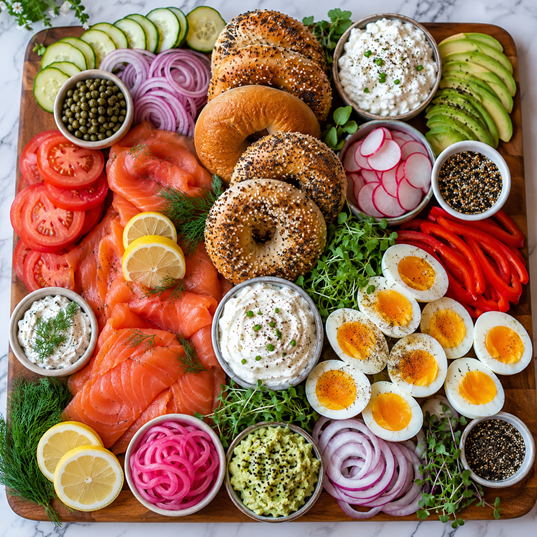 smoked salmon platter