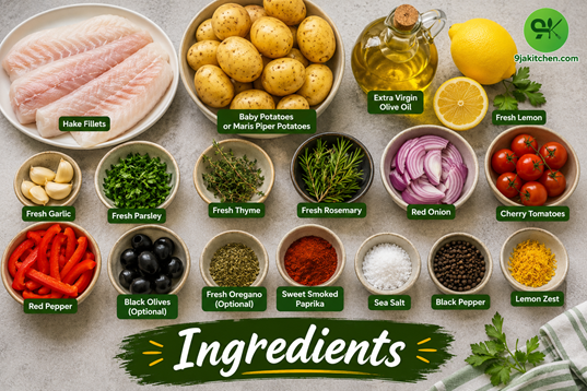 Mediterranean fish dinner