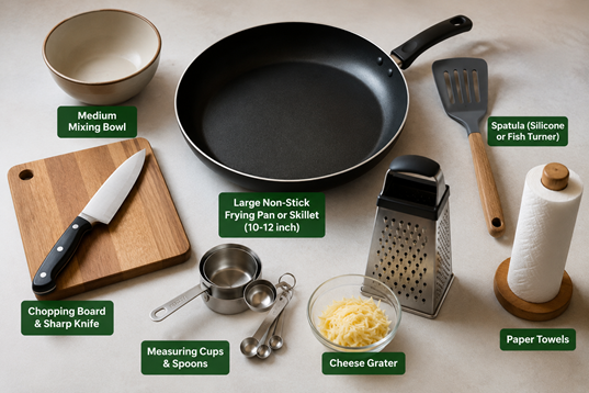Turkey and Spinach Breakfast Quesadilla Equipment