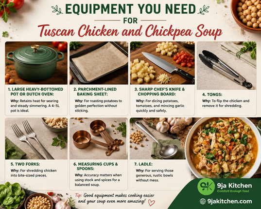 Tuscan Chicken and Chickpea Soup equipment