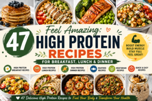 47 Delicious High-Protein Recipes for All-Day Energy and Strength💪🥑
