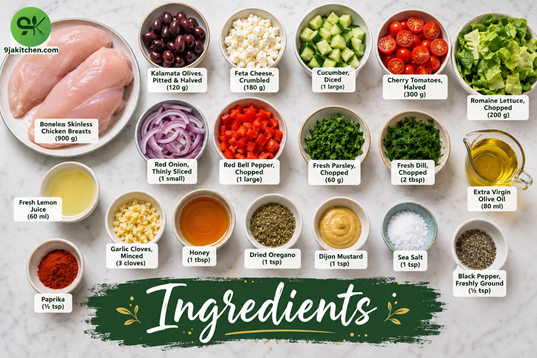 Amazing Mediterranean Chicken Salad – Ultimate Healthy Recipe🌿 2 healthy chicken salad