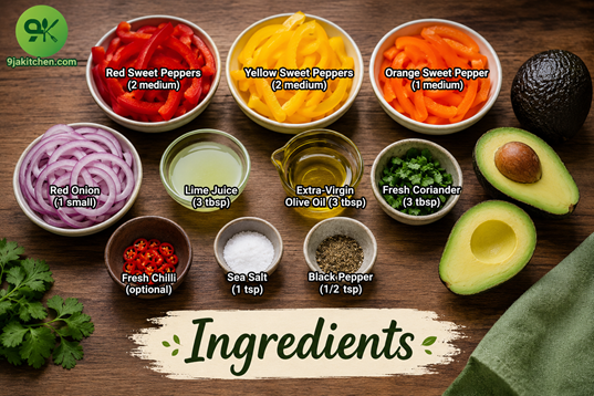 avocado pepper salad recipe