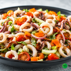 Mediterranean calamari salad