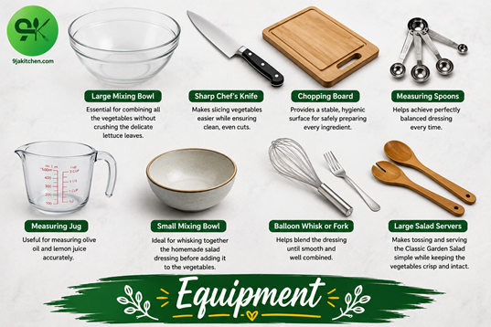 Classic Garden Salad equipment