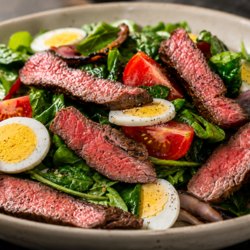 homemade steak salad