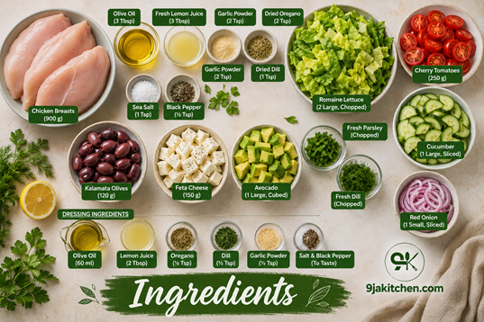 How To Make Greek Chicken Salad – Delicious Healthy Recipe🥗 2 healthy Greek Chicken Salad