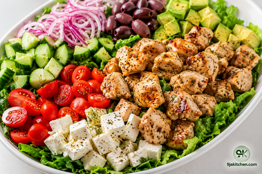 How To Make Greek Chicken Salad – Delicious Healthy Recipe🥗 4 homemade Greek Chicken Salad