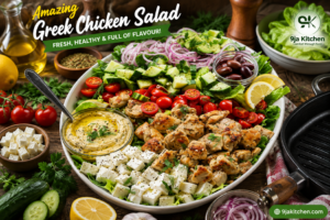 How To Make Greek Chicken Salad – Delicious Healthy Recipe🥗