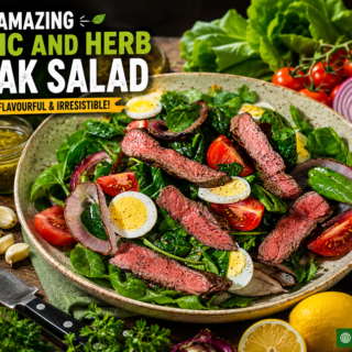 Garlic and Herb Steak Salad