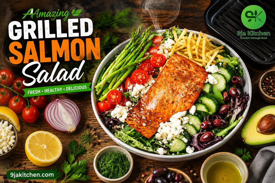 Grilled Salmon Salad