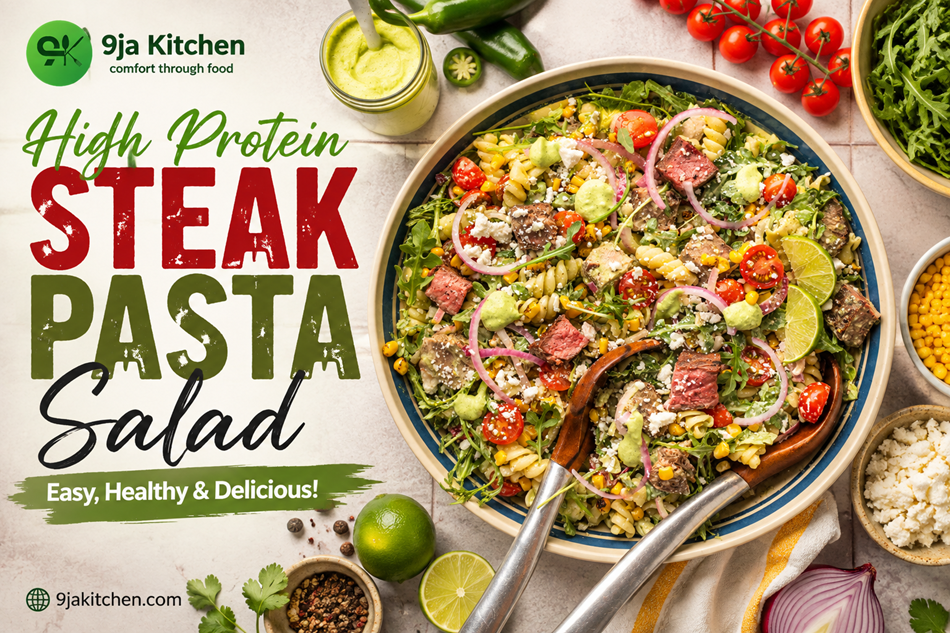 High-Protein Steak Pasta Salad