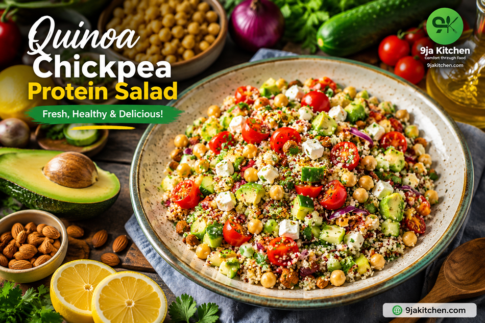 Quinoa Chickpea Protein Salad