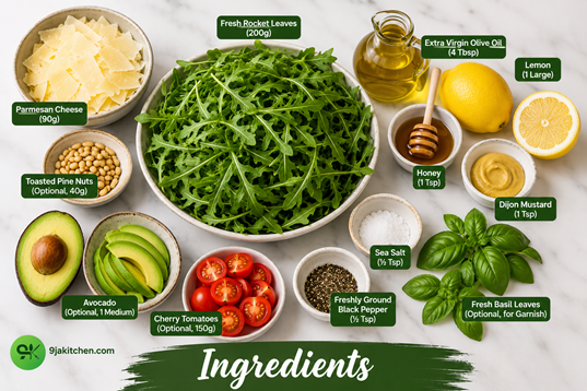 easy Rocket and Parmesan Salad