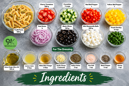 How to Make Italian Pasta Salad: A Delicious Flavour-Packed Delight🥗✨ 2 easy Italian Pasta Salad