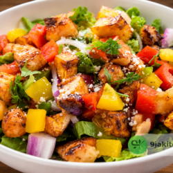 plantain and shrimp salad