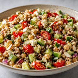 How to Make Quinoa Chickpea Protein Salad: High-Protein Delight π₯πΎπ«β¨ 6 Mediterranean quinoa salad