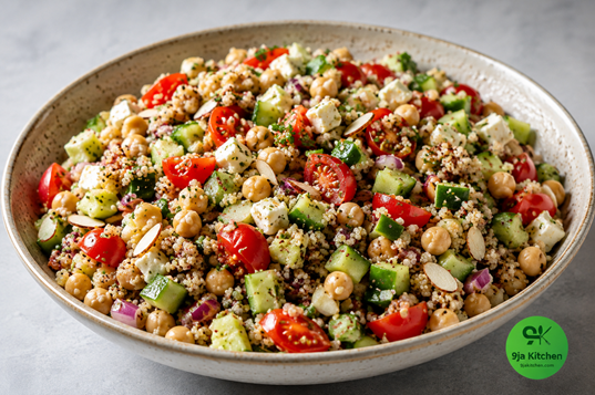 How to Make Quinoa Chickpea Protein Salad: High-Protein Delight π₯πΎπ«β¨ 4 Mediterranean quinoa salad