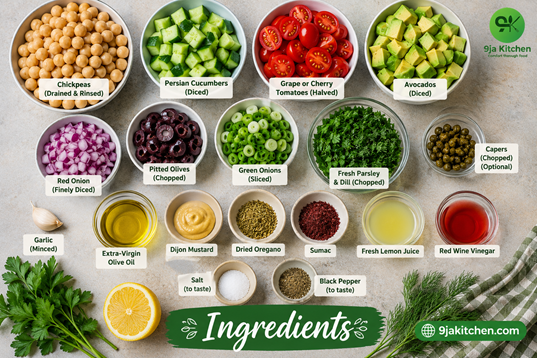 chickpea avocado salad recipe