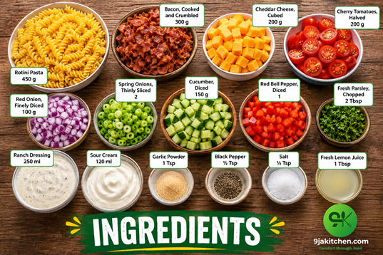 How to Make Bacon Ranch Pasta Salad: Delicious Flavour-Packed Delight🥗🥓 2 creamy pasta salad