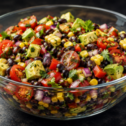 How to Make Black Bean Salad: A Delicious Flavour-Packed Delight🥗🫘 6 vegetarian salad recipe