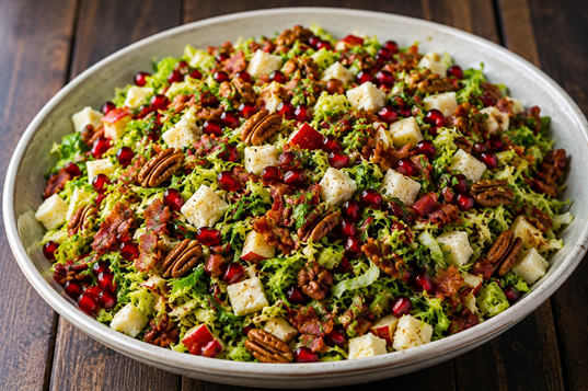 apple Brussels sprouts salad