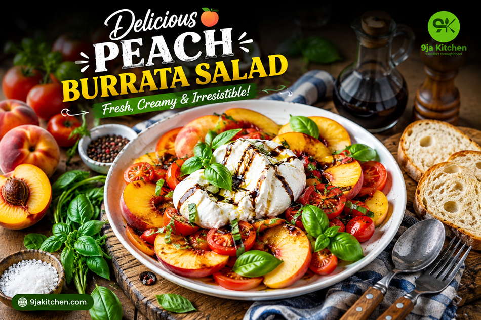 Peach Burrata Salad