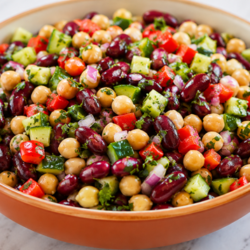 Mediterranean bean salad