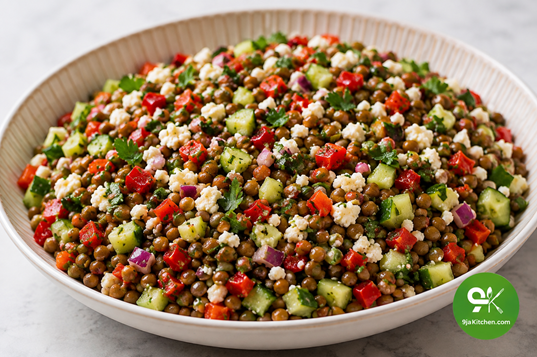How to Make Lentil Salad: A Delicious Flavour-Packed Delight 🥗🌿✨ 4 Mediterranean salad recipe