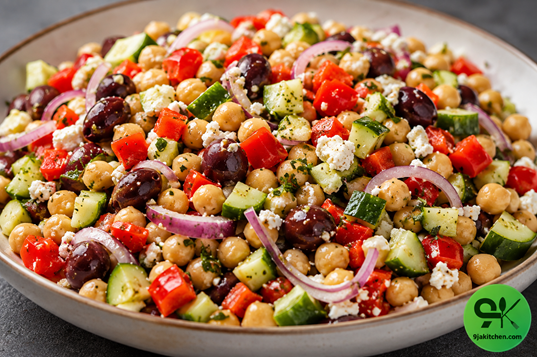 homemade Mediterranean salad