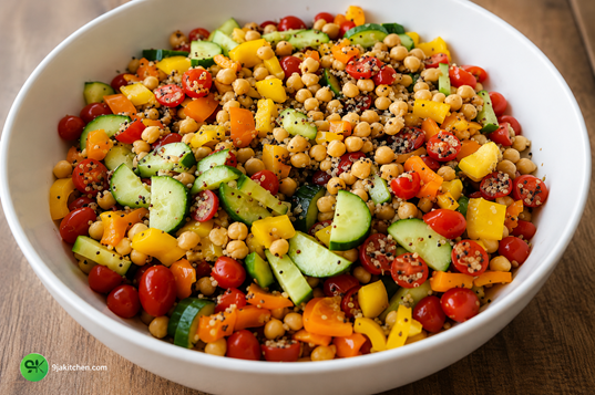 Mediterranean chickpea salad