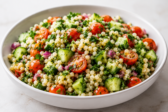Mediterranean couscous salad