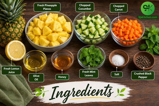 How to Make Pineapple Mint Salad: A Delicious Refreshing Delight🍍🌿✨ 2 pineapple salad recipe