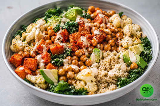 roasted vegetable bowl