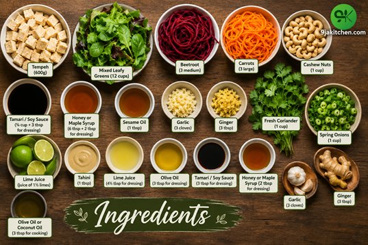 tempeh salad bowl recipe